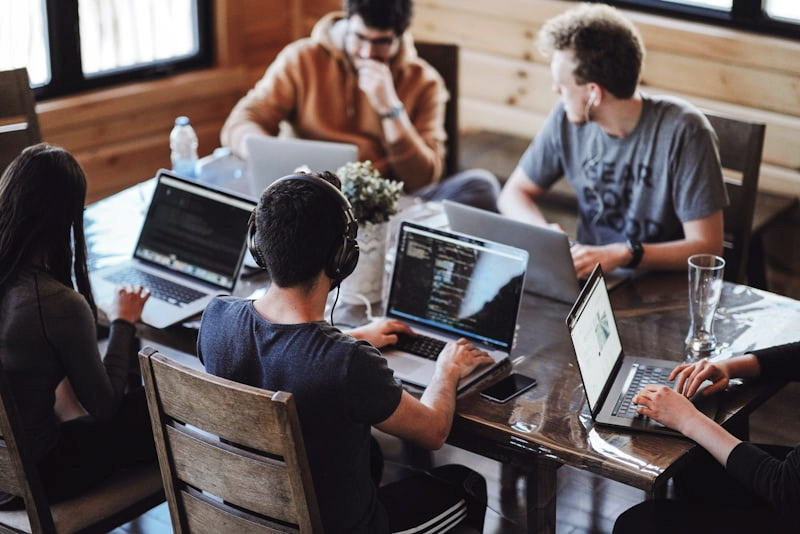 Website Design Agency Team Working